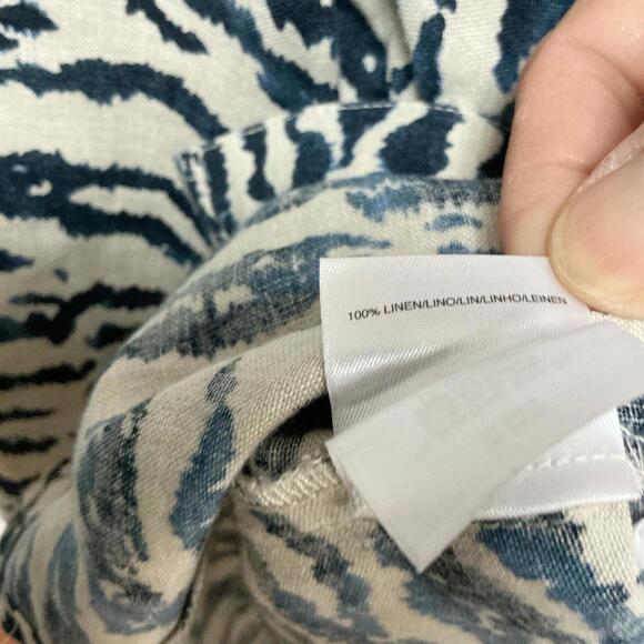 Jones New York Linen Sport Women's Button-Up Top, Medium Abstract Pattern - Picture 8 of 8